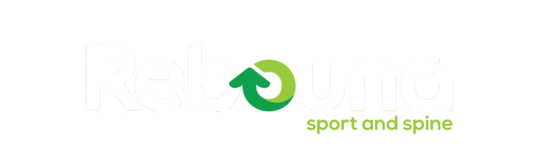 Rebound Sport And Spine Logo - WHITE